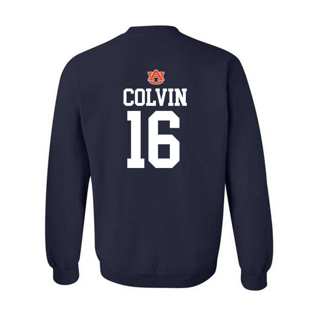 Auburn - NCAA Football : John Colvin - Replica Shersey Crewneck Sweatshirt-1