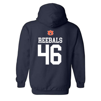 Auburn - NCAA Football : Grey Reebals - Replica Shersey Hooded Sweatshirt-1