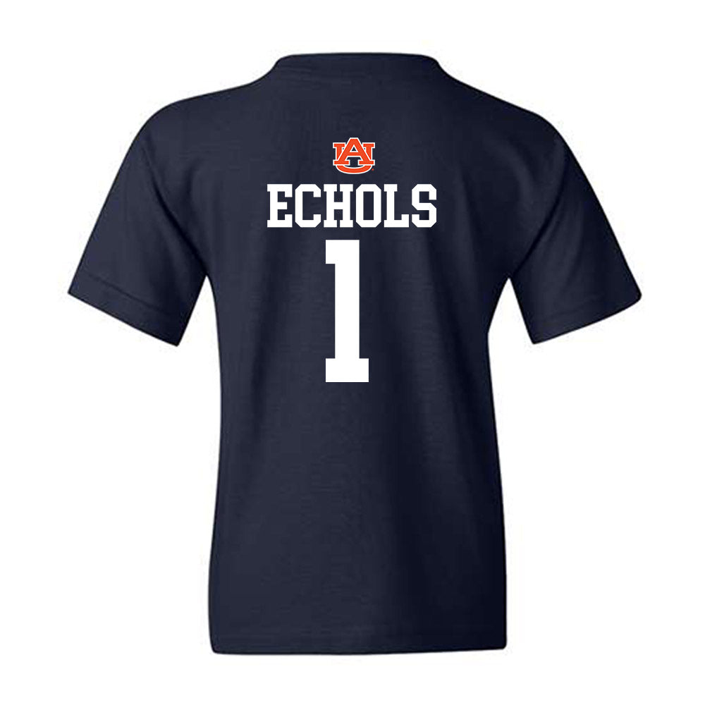 Auburn - NCAA Football : Jonathan Echols - Replica Shersey Youth T-Shirt-1
