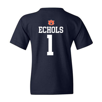 Auburn - NCAA Football : Jonathan Echols - Replica Shersey Youth T-Shirt-1
