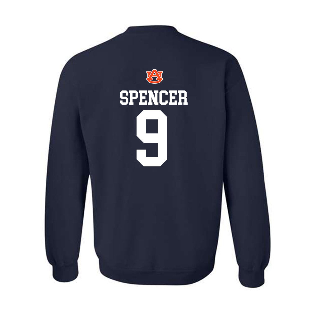 Auburn - NCAA Football : Deshawn Spencer - Replica Shersey Crewneck Sweatshirt-1