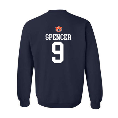 Auburn - NCAA Football : Deshawn Spencer - Replica Shersey Crewneck Sweatshirt-1