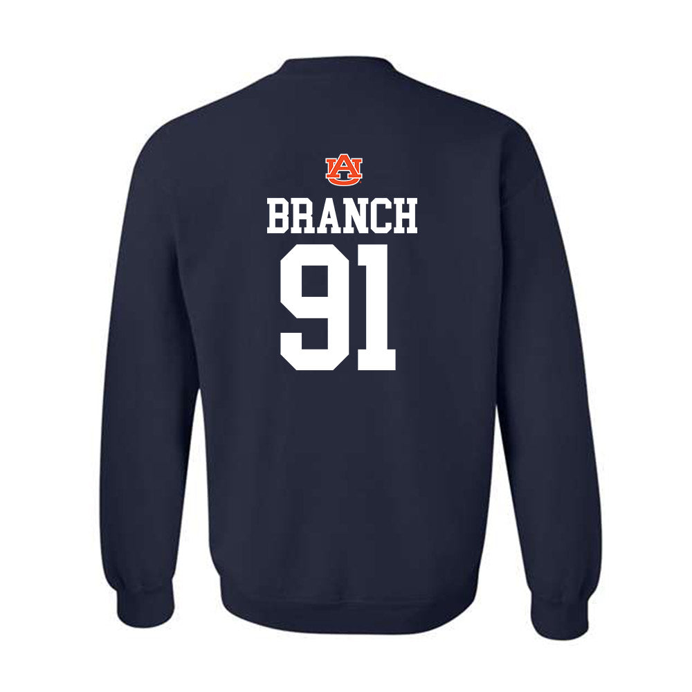 Auburn - NCAA Football : Tavian Branch - Replica Shersey Crewneck Sweatshirt-1