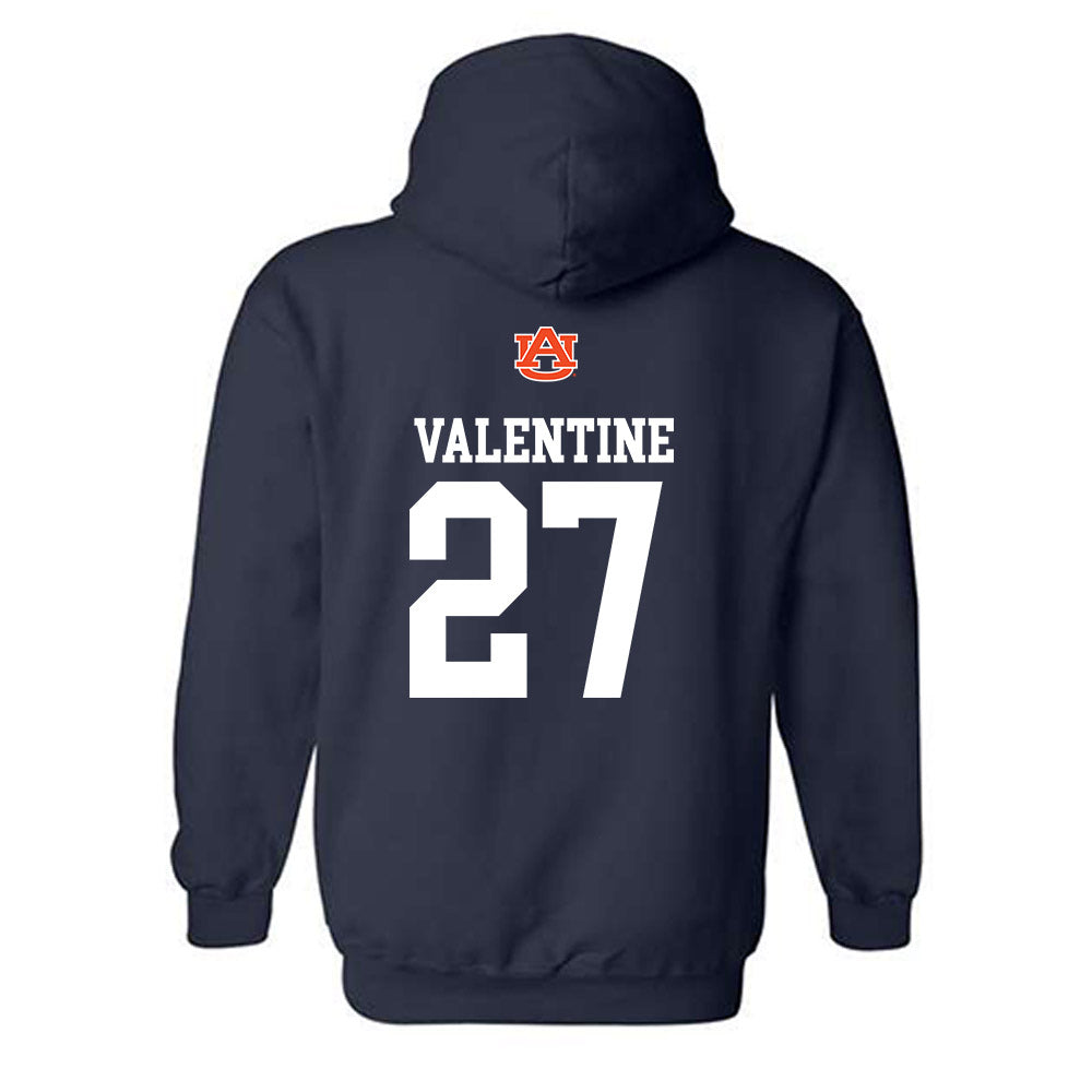 Auburn - NCAA Softball : Peyton Valentine - Replica Shersey Hooded Sweatshirt-1