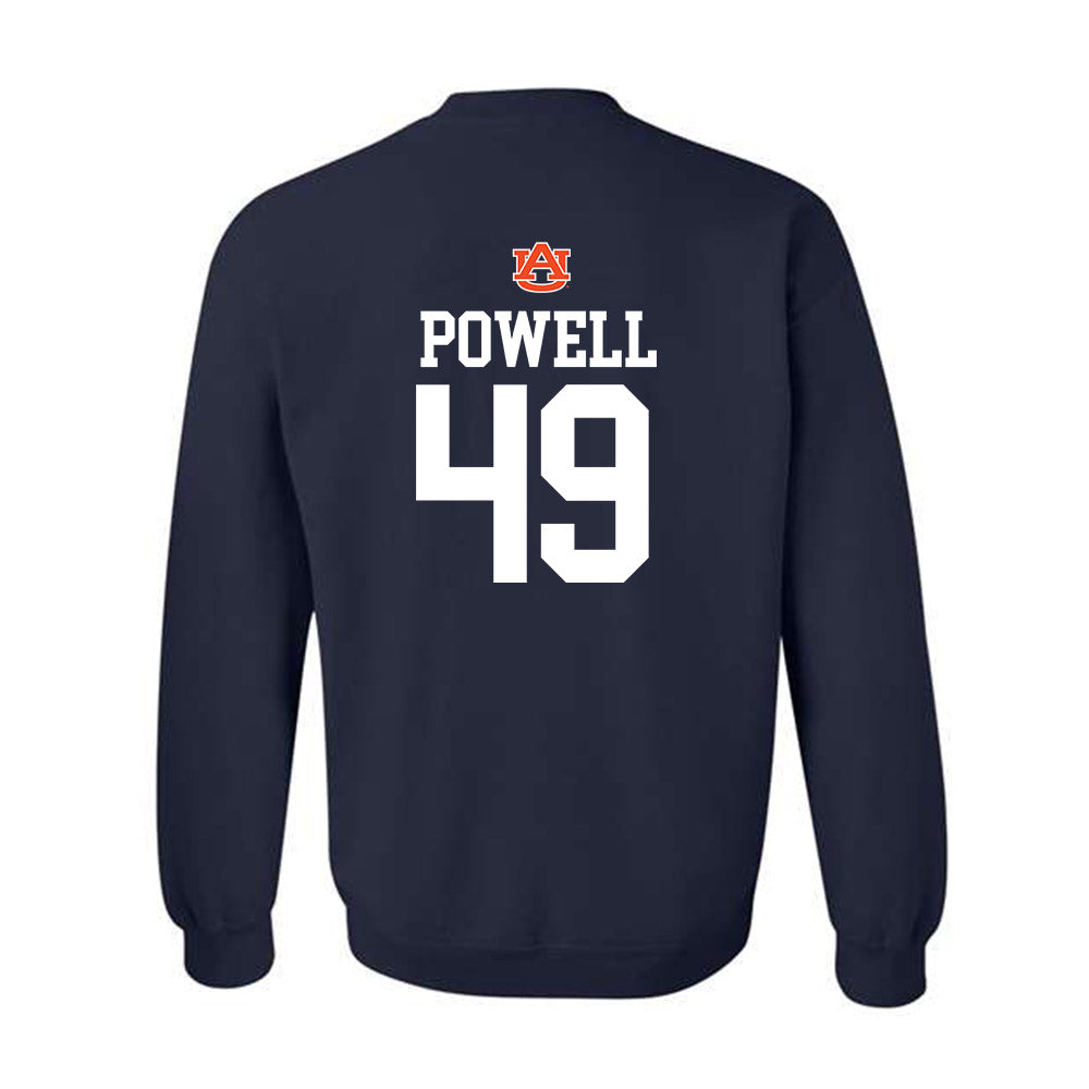 Auburn - NCAA Football : Hudson Powell - Replica Shersey Crewneck Sweatshirt-1