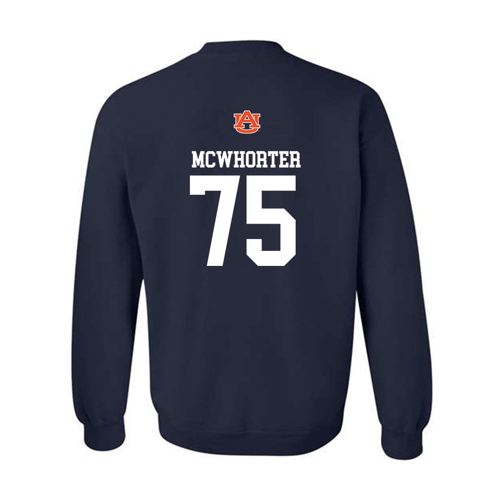 Auburn - NCAA Football : Bear McWhorter - Replica Shersey Crewneck Sweatshirt-1