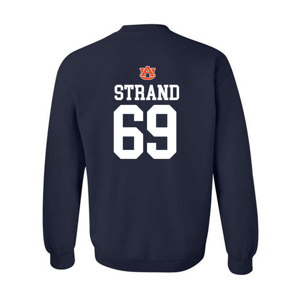 Auburn - NCAA Football : Jacob Strand - Replica Shersey Crewneck Sweatshirt-1