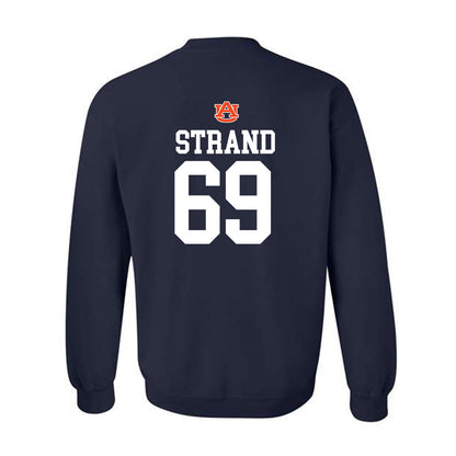 Auburn - NCAA Football : Jacob Strand - Replica Shersey Crewneck Sweatshirt-1
