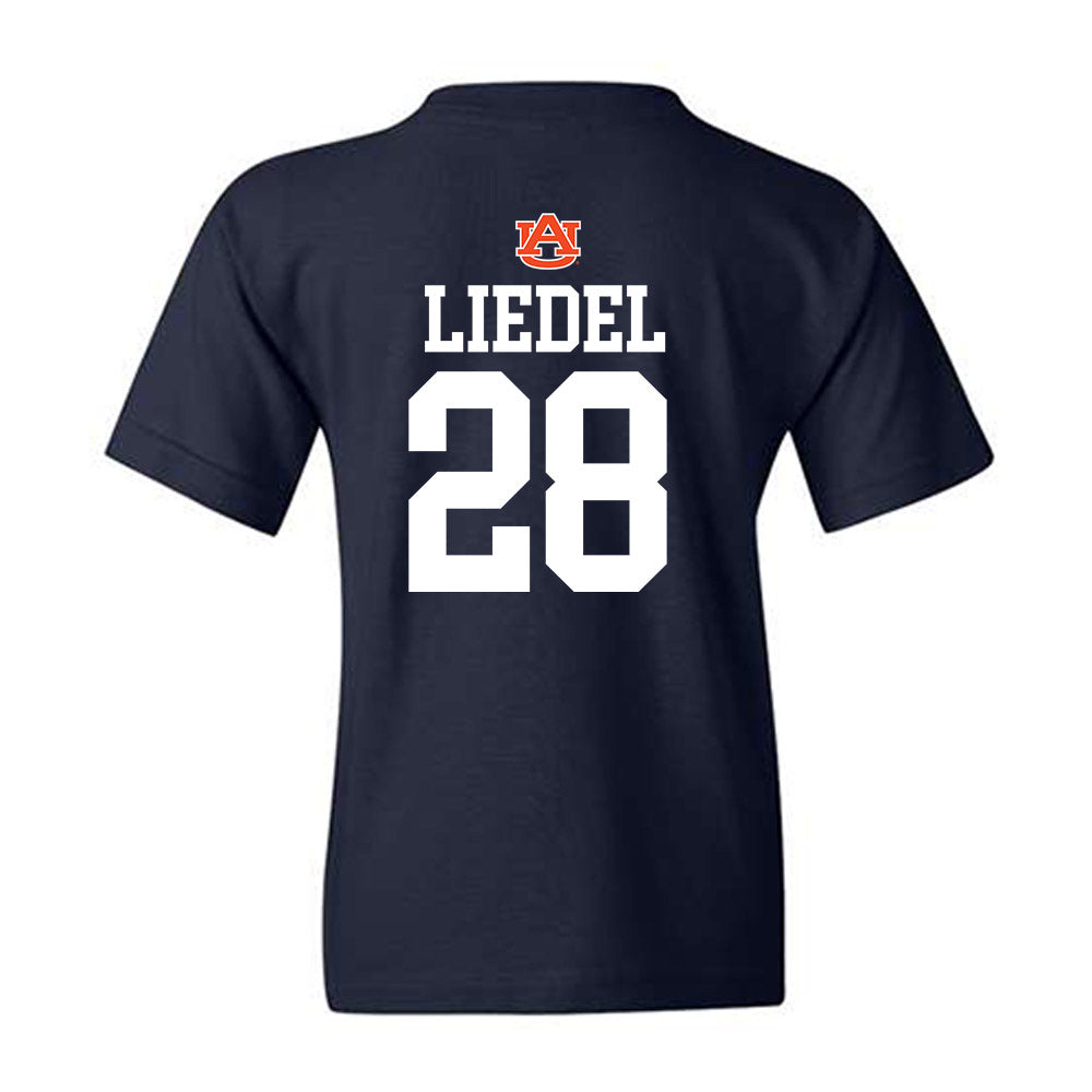 Auburn - NCAA Baseball : Carson Liedel - Replica Shersey Youth T-Shirt-1