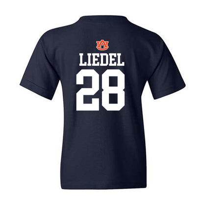 Auburn - NCAA Baseball : Carson Liedel - Replica Shersey Youth T-Shirt-1