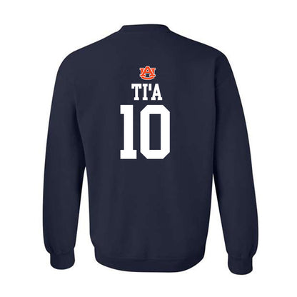 Auburn - NCAA Football : Tristan Ti'a - Replica Shersey Crewneck Sweatshirt-1