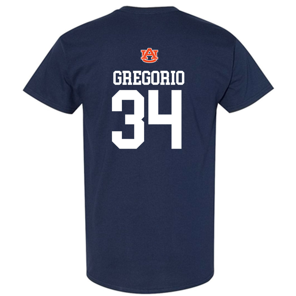 Auburn - NCAA Baseball : Logan Gregorio - Replica Shersey T-Shirt-1