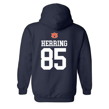 Auburn - NCAA Football : Hunter Herring - Replica Shersey Hooded Sweatshirt-1