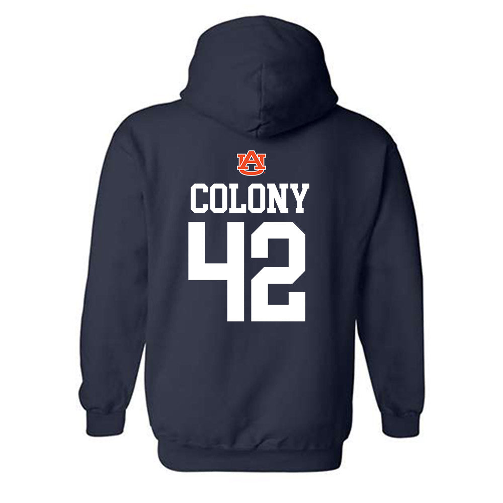 Auburn - NCAA Football : Cole Colony - Replica Shersey Hooded Sweatshirt-1