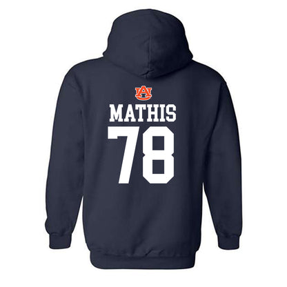 Auburn - NCAA Football : Mason Mathis - Replica Shersey Hooded Sweatshirt-1