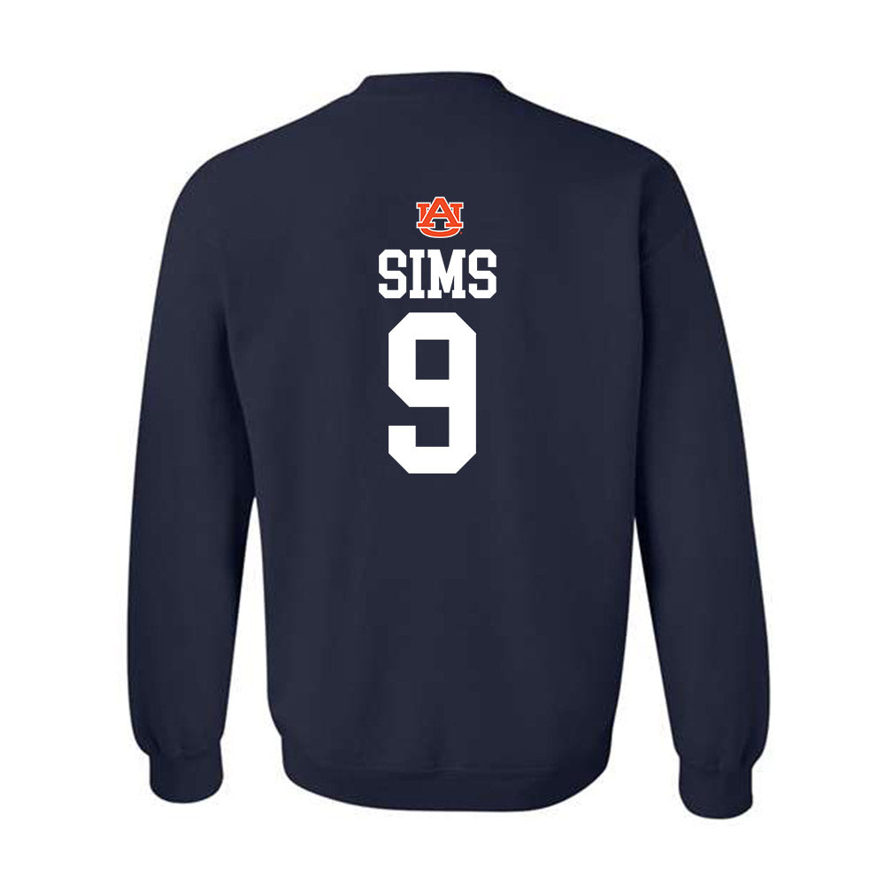 Auburn - NCAA Women's Volleyball : Symone Sims - Replica Shersey Crewneck Sweatshirt-1