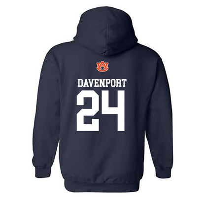 Auburn - NCAA Football : Nykahi Davenport - Replica Shersey Hooded Sweatshirt-1