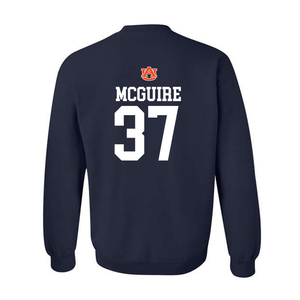 Auburn - NCAA Football : John McGuire - Replica Shersey Crewneck Sweatshirt-1