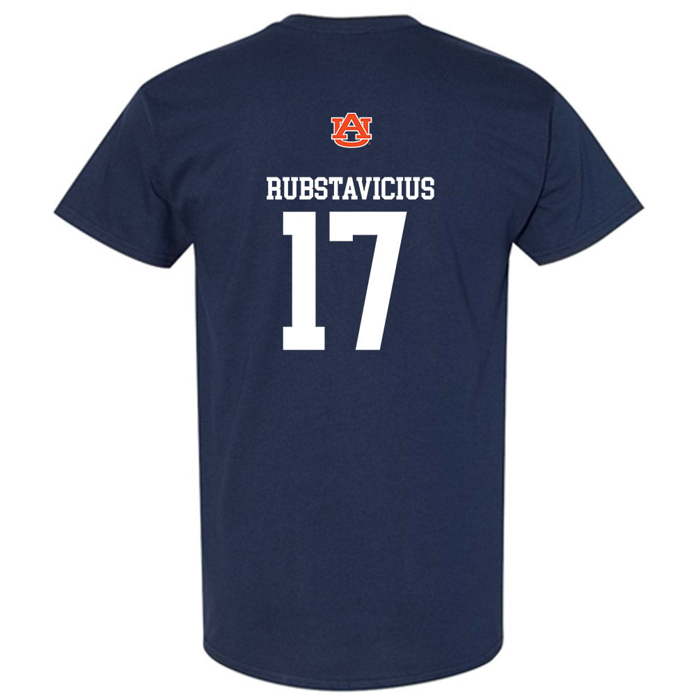 Auburn - NCAA Men's Basketball : Mantas Rubstavicius - Replica Shersey T-Shirt-1