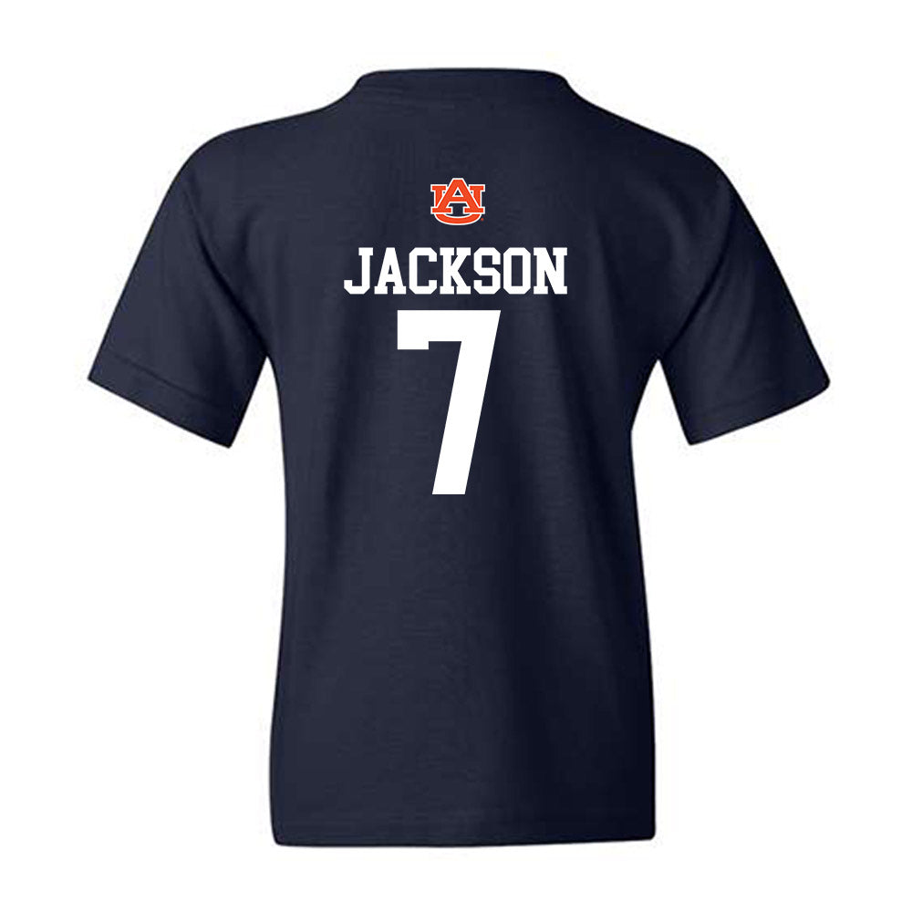 Auburn - NCAA Women's Basketball : A'riel Jackson - Replica Shersey Youth T-Shirt-1