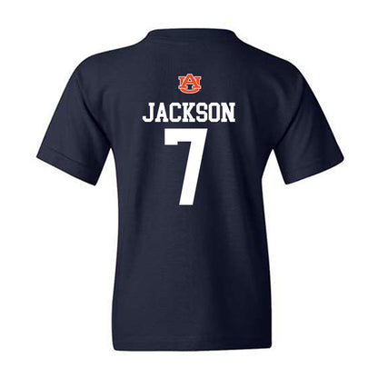 Auburn - NCAA Women's Basketball : A'riel Jackson - Replica Shersey Youth T-Shirt-1