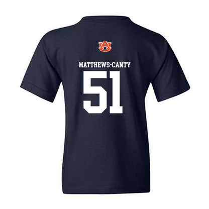 Auburn - NCAA Football : Michael Matthews-Canty - Replica Shersey Youth T-Shirt-1