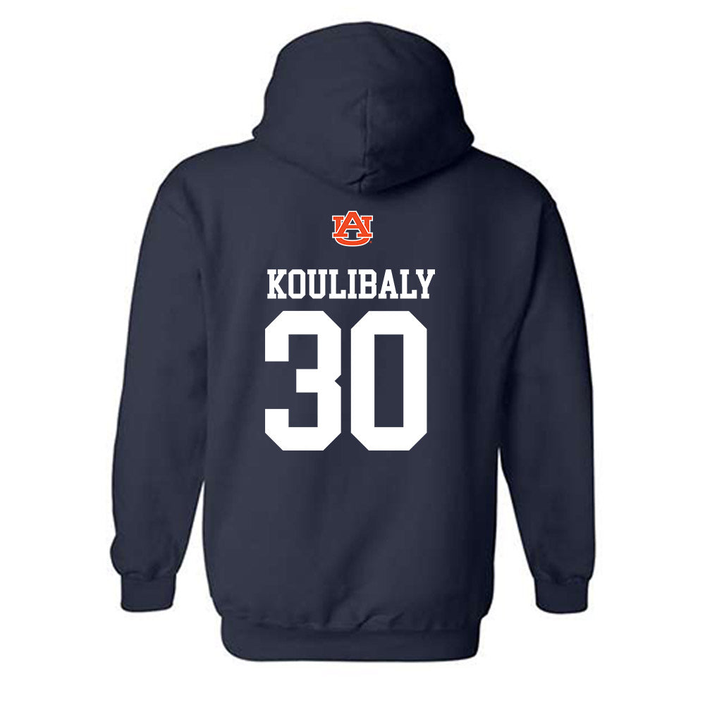 Auburn - NCAA Women's Basketball : Clara Koulibaly - Replica Shersey Hooded Sweatshirt-1