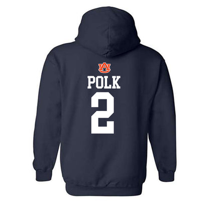 Auburn - NCAA Women's Soccer : Torrey Polk - Replica Shersey Hooded Sweatshirt-1