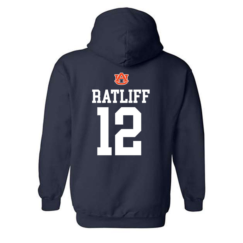 Auburn - NCAA Softball : Ava Ratliff - Replica Shersey Hooded Sweatshirt-1