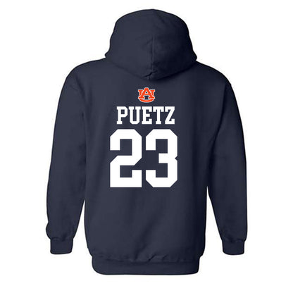 Auburn - NCAA Women's Volleyball : Shanelle Puetz - Replica Shersey Hooded Sweatshirt-1