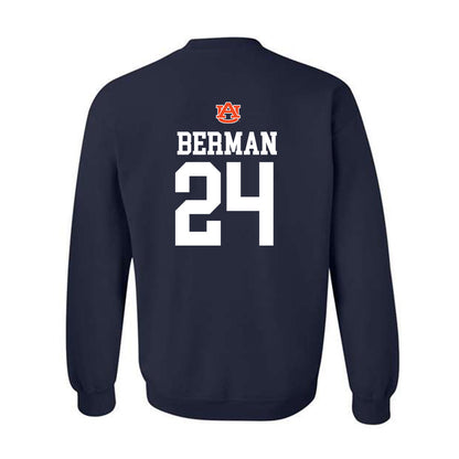 Auburn - NCAA Men's Basketball : Lior Berman - Replica Shersey Crewneck Sweatshirt