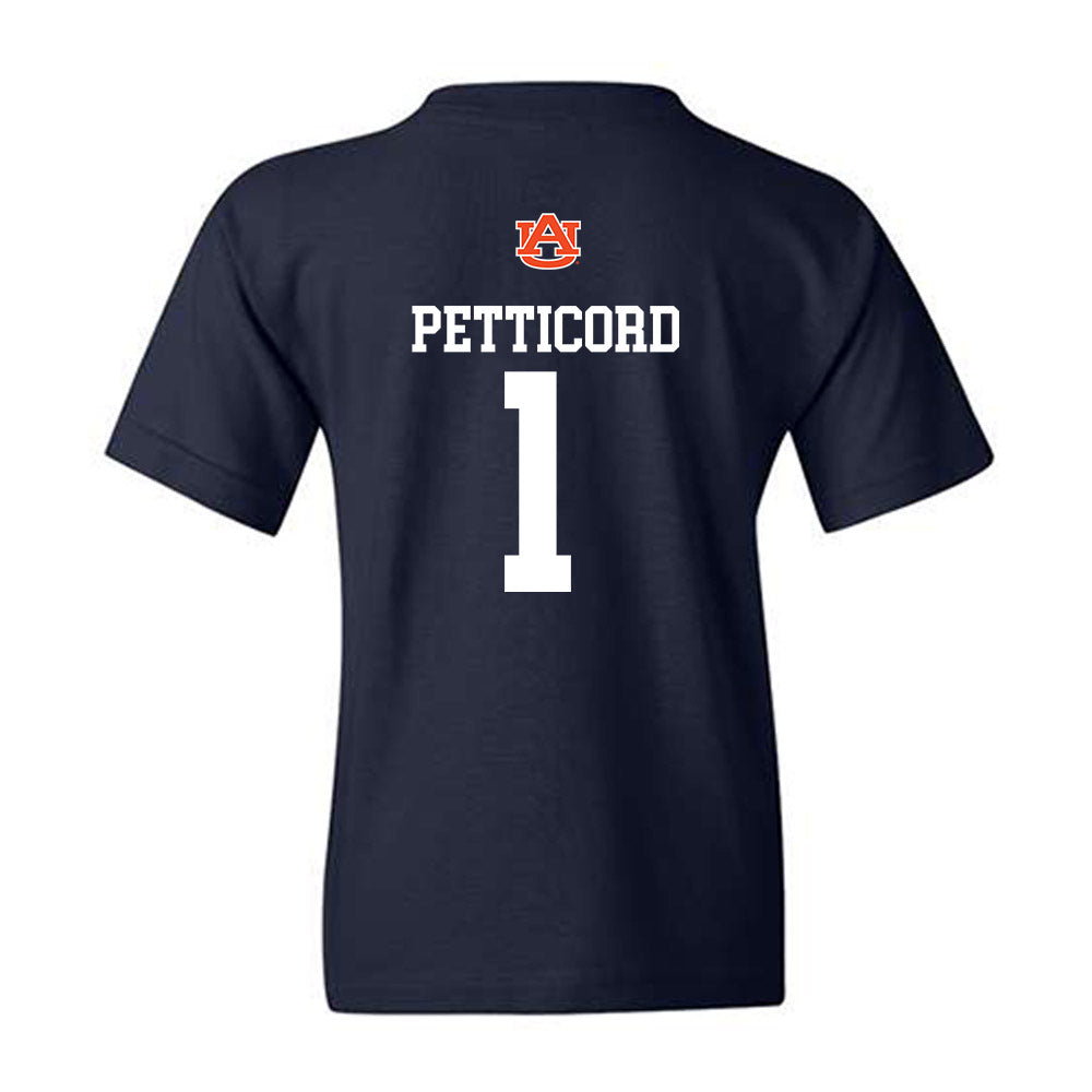 Auburn - NCAA Women's Basketball : Mya Petticord - Replica Shersey Youth T-Shirt-1