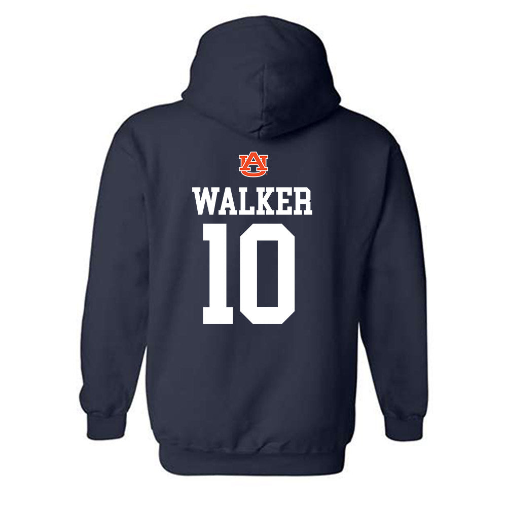Auburn - NCAA Men's Basketball : Simon Walker - Replica Shersey Hooded Sweatshirt-1