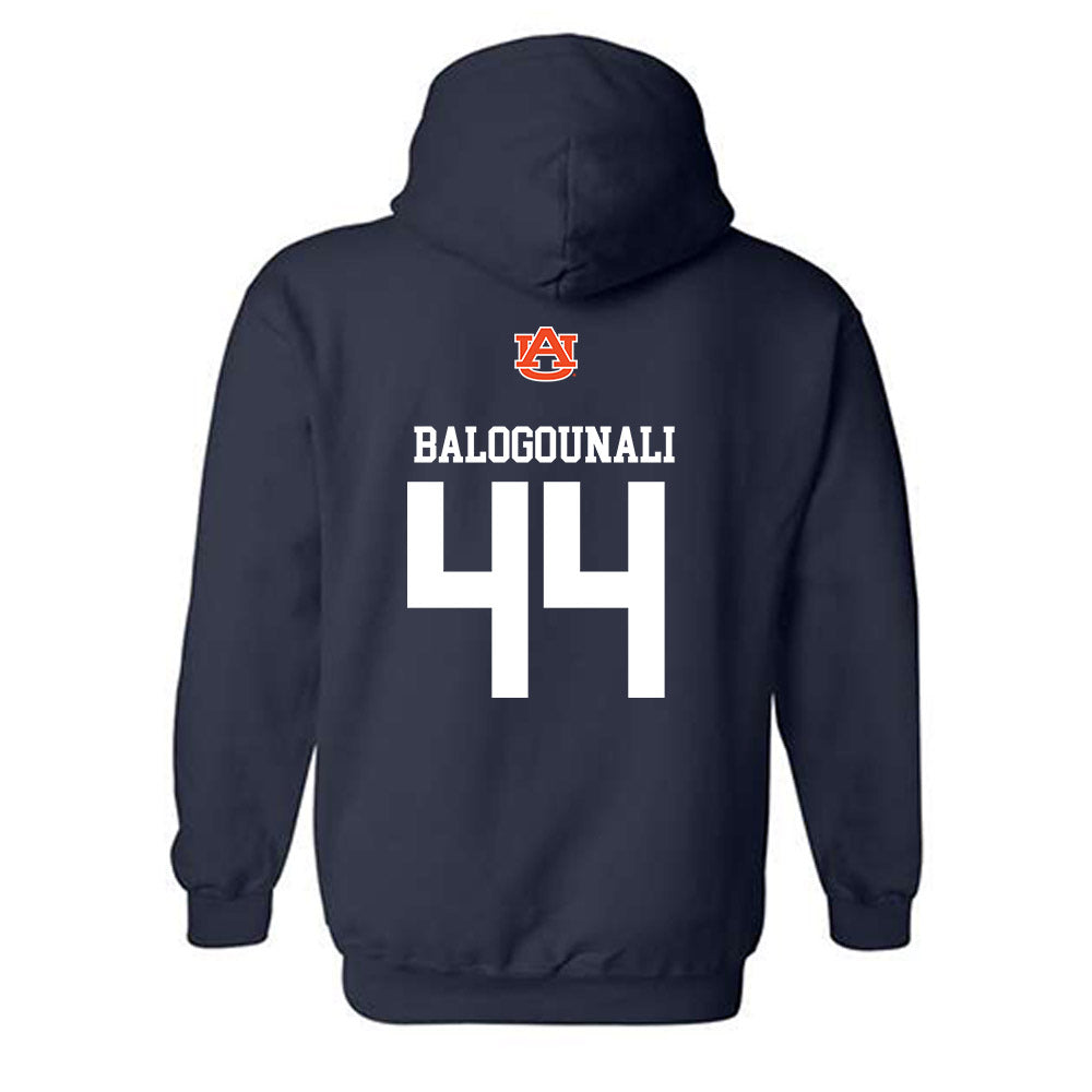 Auburn - NCAA Football : Adam Balogounali - Replica Shersey Hooded Sweatshirt-1