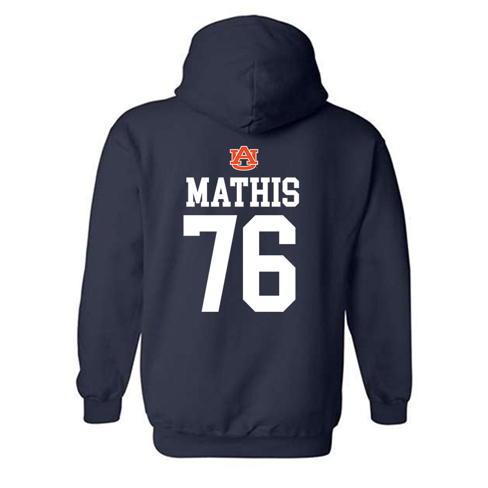 Auburn - NCAA Football : Mason Mathis - Replica Shersey Hooded Sweatshirt-1