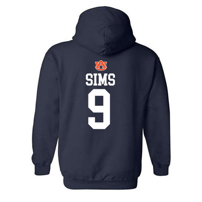 Auburn - NCAA Women's Volleyball : Symone Sims - Replica Shersey Hooded Sweatshirt-1