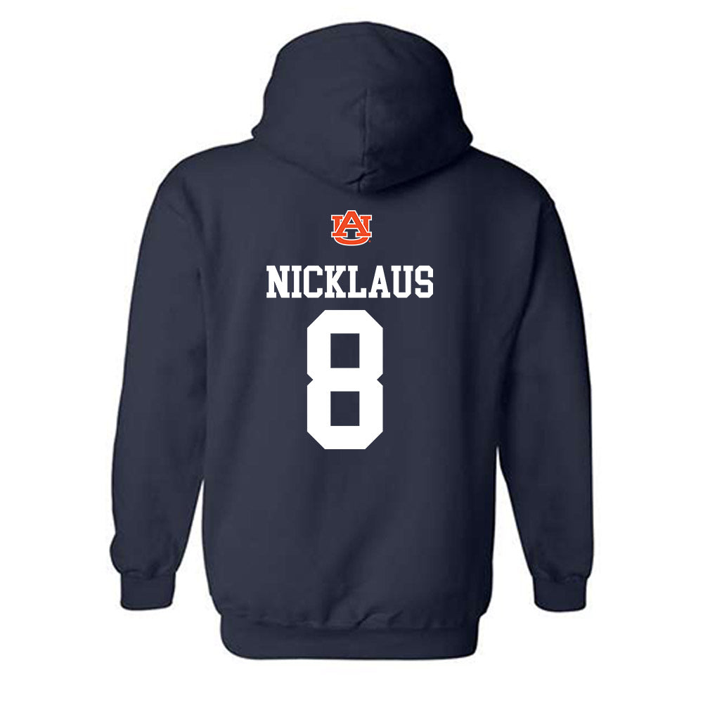Auburn - NCAA Equestrian : Frankie Nicklaus - Replica Shersey Hooded Sweatshirt-1