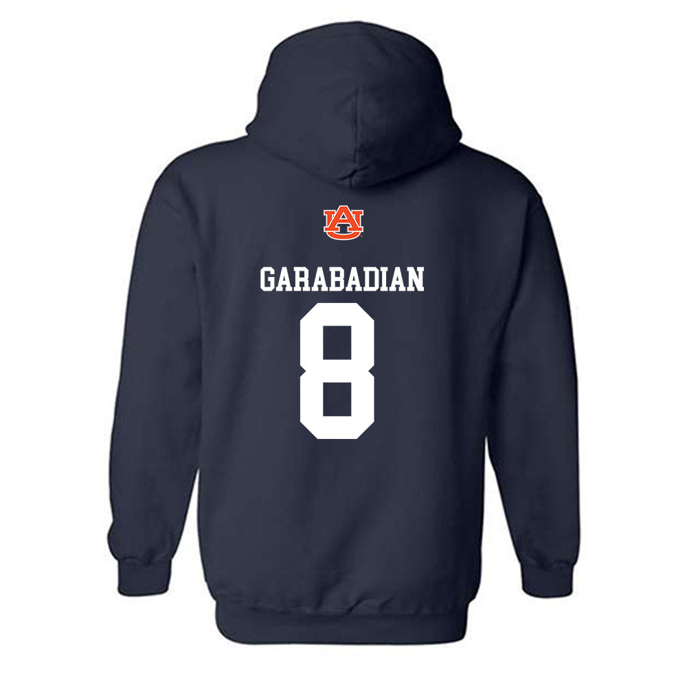 Auburn - NCAA Women's Basketball : Eva Garabadian - Replica Shersey Hooded Sweatshirt-1