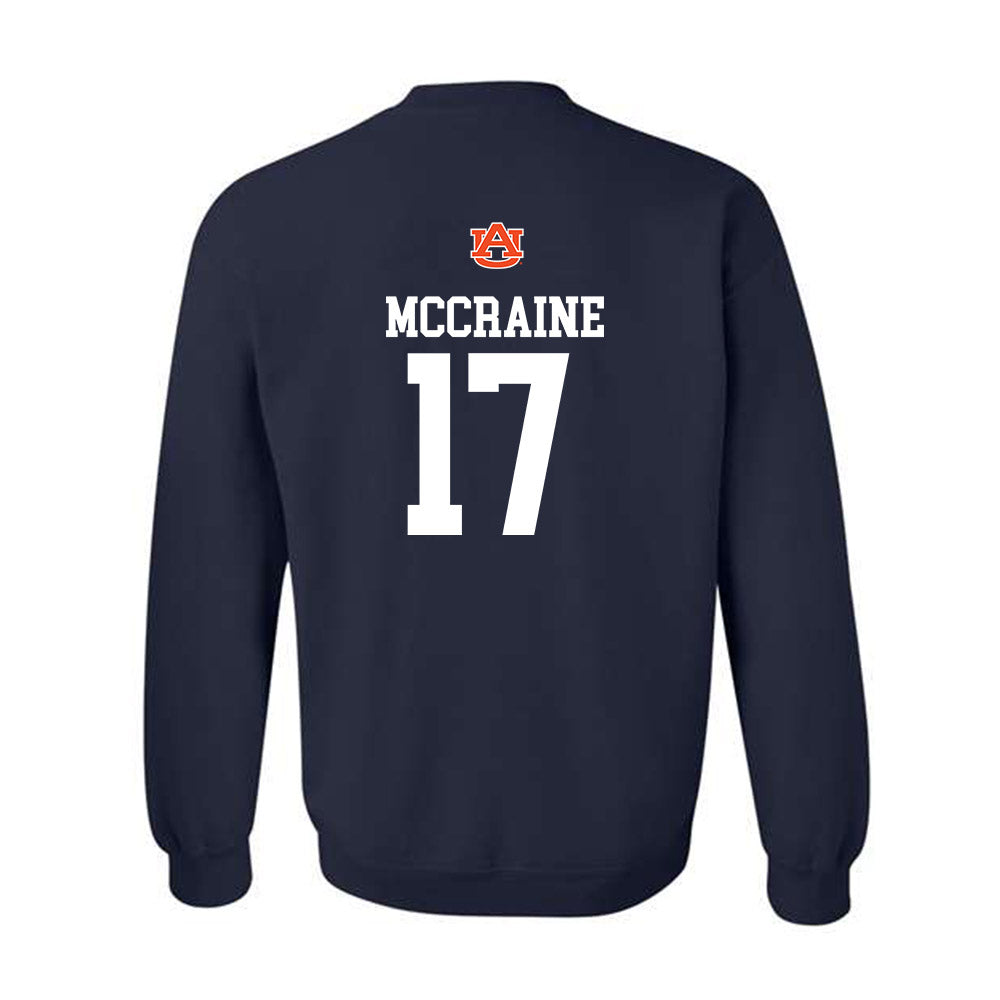 Auburn - NCAA Baseball : Mason McCraine - Replica Shersey Crewneck Sweatshirt-1