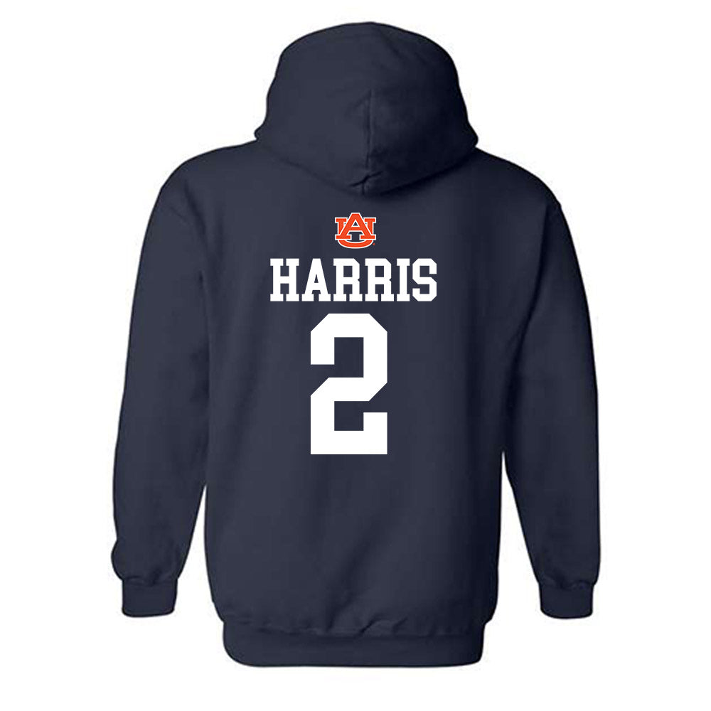 Auburn - NCAA Women's Basketball : Jamia Harris - Replica Shersey Hooded Sweatshirt-1