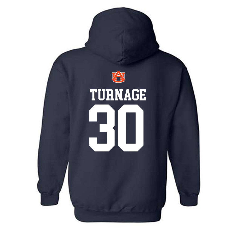 Auburn - NCAA Women's Soccer : Tahirah Turnage - Replica Shersey Hooded Sweatshirt-1