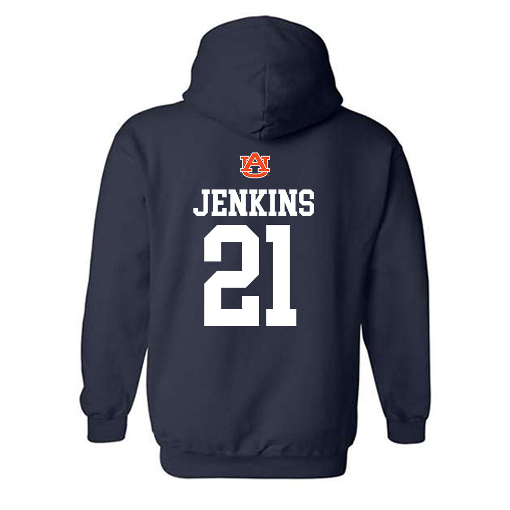 Auburn - NCAA Football : Gavin Jenkins - Replica Shersey Hooded Sweatshirt-1