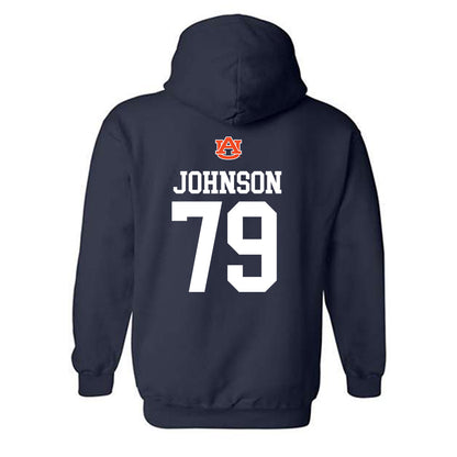 Auburn - NCAA Football : Tyler Johnson - Replica Shersey Hooded Sweatshirt-1
