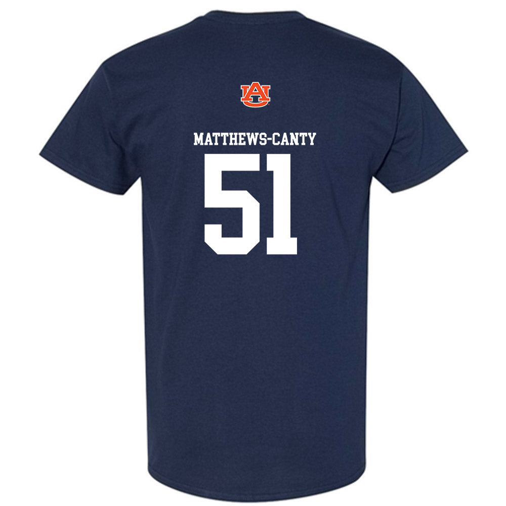 Auburn - NCAA Football : Michael Matthews-Canty - Replica Shersey T-Shirt-1