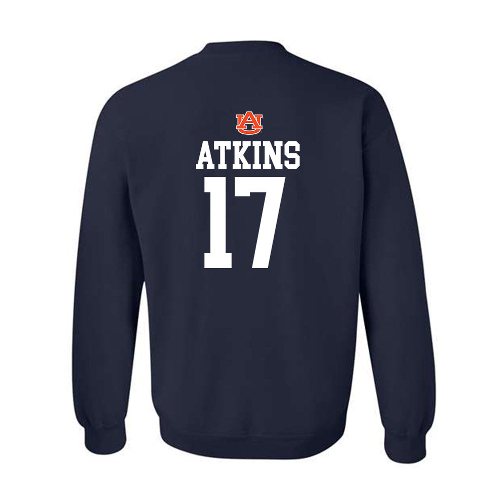 Auburn - NCAA Football : Xavier Atkins - Replica Shersey Crewneck Sweatshirt-1