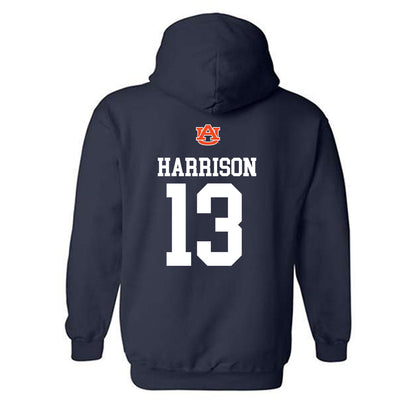 Auburn - NCAA Softball : Ella Harrison - Replica Shersey Hooded Sweatshirt-1