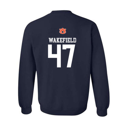 Auburn - NCAA Football : Travis Wakefield - Replica Shersey Crewneck Sweatshirt-1