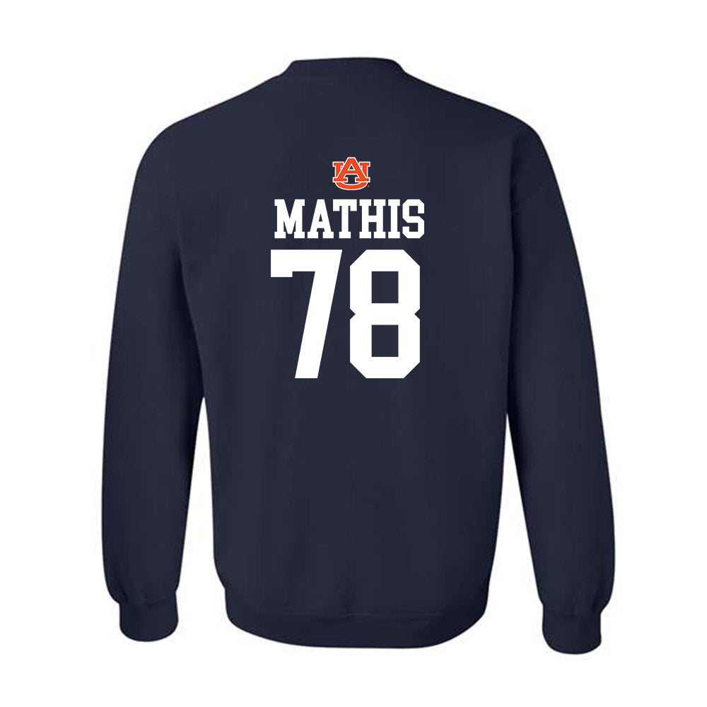 Auburn - NCAA Football : Mason Mathis - Replica Shersey Crewneck Sweatshirt-1