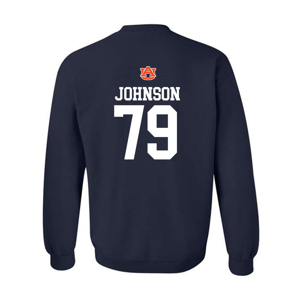 Auburn - NCAA Football : Tyler Johnson - Replica Shersey Crewneck Sweatshirt-1