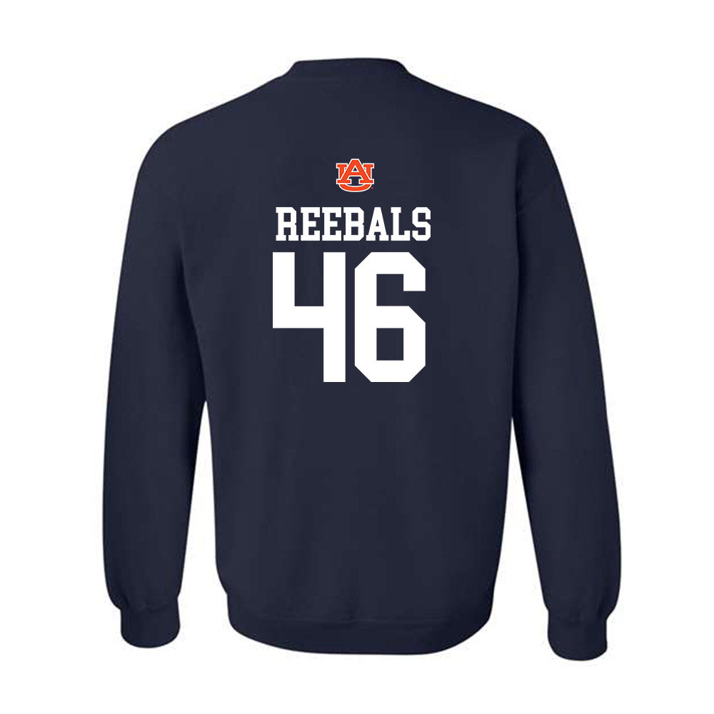 Auburn - NCAA Football : Grey Reebals - Replica Shersey Crewneck Sweatshirt-1